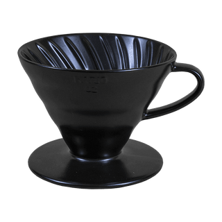 Dripper Hario V60-02 - ceramic black + 40 filters