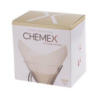 Chemex paper filters 6-10 cups - squared - bleached