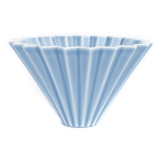 Origami dripper ceramic M - matt blue